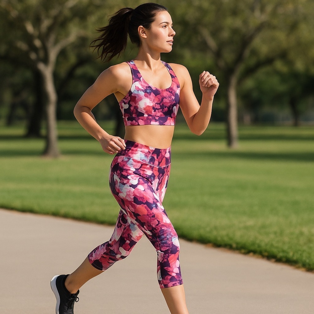 NWOT Balance Collection Floral Cropped Yoga Legging Pant XS